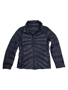 LANDS END DOWN & Feather Fill Winter Puffer Parka Light Jacket Coat Womens Small